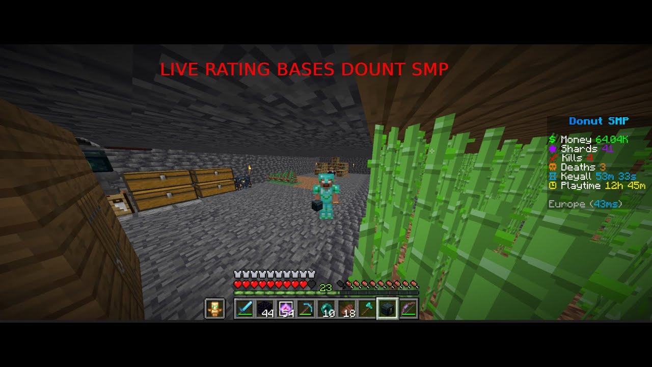 Donut Smp Live Rating Bases Youtube
