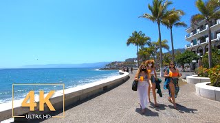 Puerto Vallarta, Mexico 🇲🇽 Street Walk | 4K | Jalisco | Virtual Walking | City Tour | Beach | 2021