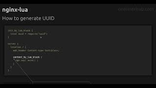 How to generate UUID