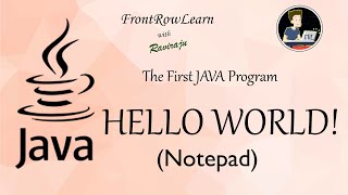 Java First Program // HELLO WORLD // Note Pad // English