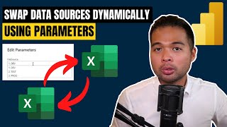 SWAP DATA SOURCES EASILY using Parameters in Power BI // Beginners Guide to Power BI in 2022