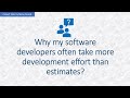 Software effort estimation quick tips for developers and managers