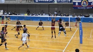 #高橋塁 \u0026 #高橋藍 兄弟 大村工業 vs 東山  1セット目 インターハイ2017 3回戦 男子バレーボール Japan volleyball