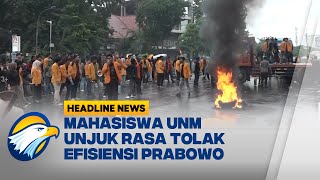 [HEADLINE NEWS 20/02] Mahasiswa UNM Turun ke Jalan Tolak Efisiensi Prabowo