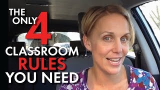 Classroom Management for Secondary Teachers #3, 4 Rules for Successful Classroom + FREE Handout