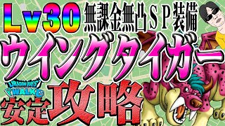 【ドラクエウォーク】強敵ウイングタイガーLv30を無凸ＳＰ装備で無課金勇者が安定攻略！