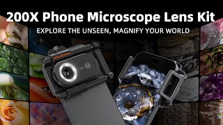 New | Spider Farmer 200X Phone Microscope Lens | LED & UV Lights + CPL Filter | Tutorial