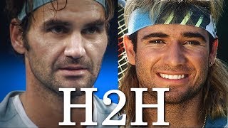 Federer vs Agassi - All 11 H2H Match Points (HD)