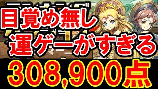 【落ちコン暴走】ランダン ソール\u0026マーニ杯 308,900点 目覚め無し【ランキングダンジョン】【パズドラ】