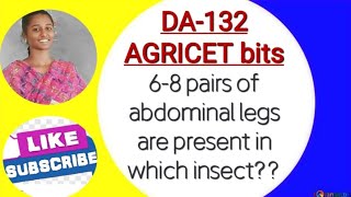 DA-132 Important Objectives For Agricet