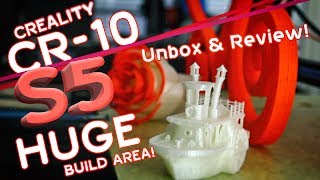 ✔ CREALITY CR-10 S5 Unbox & Review! | HUGE BUILD SIZE!