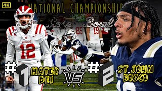GAME OF THE YEAR 🔥 | St John Bosco vs Mater Dei | INSANE FINISH | Comes Down to Final Minute