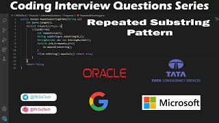 Repeated Substring Pattern | String questions | Coding Interview Questions Series