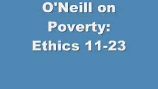 O'Neill on Poverty