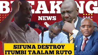 Edwin Sifuna Destroyes Ruto's Allies In The Late Rita Tinina's Burial Function