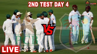 PAK vs WI 2nd TEST DAY 4 LIVE UPDATE | PAKISTAN vs WEST INDIES SECOND TEST DAY 4 LIVE UPDATE