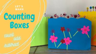 Visual Counting, Adding, and Subtracting with Counting Boxes - DIY