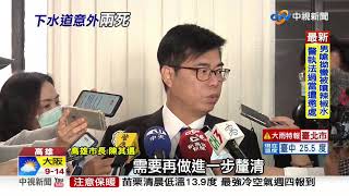 清下水道竟兩死! 妻子搥胸跪地痛哭│中視新聞 20201202