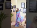 siril ready to wear printed bollywood georgette saree blue multicolor