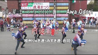 「相州りゅうぎ連・みずき連(合同)」阿波おどり 道灌まつり2024 神奈川県伊勢原市  Awa Odori in japan.