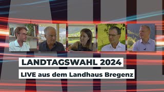 Landtagswahl Vorarlberg 2024 - Live aus dem Landhaus Bregenz