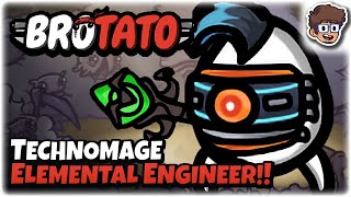 Technomage, the GODLY Elemental Engineer!! | Brotato: Modded