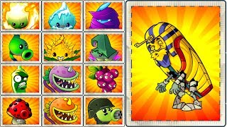 Plants vs Zombies 2 Every Plant Power UP and Mint Plant vs Pharaoh Zombie - PVZ 2 Gameplay