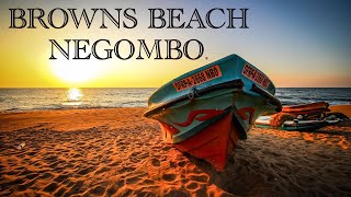 BROWNS BEACH NEGOMBO SRI LANKA || මීගමුව වෙරළ තීරය||