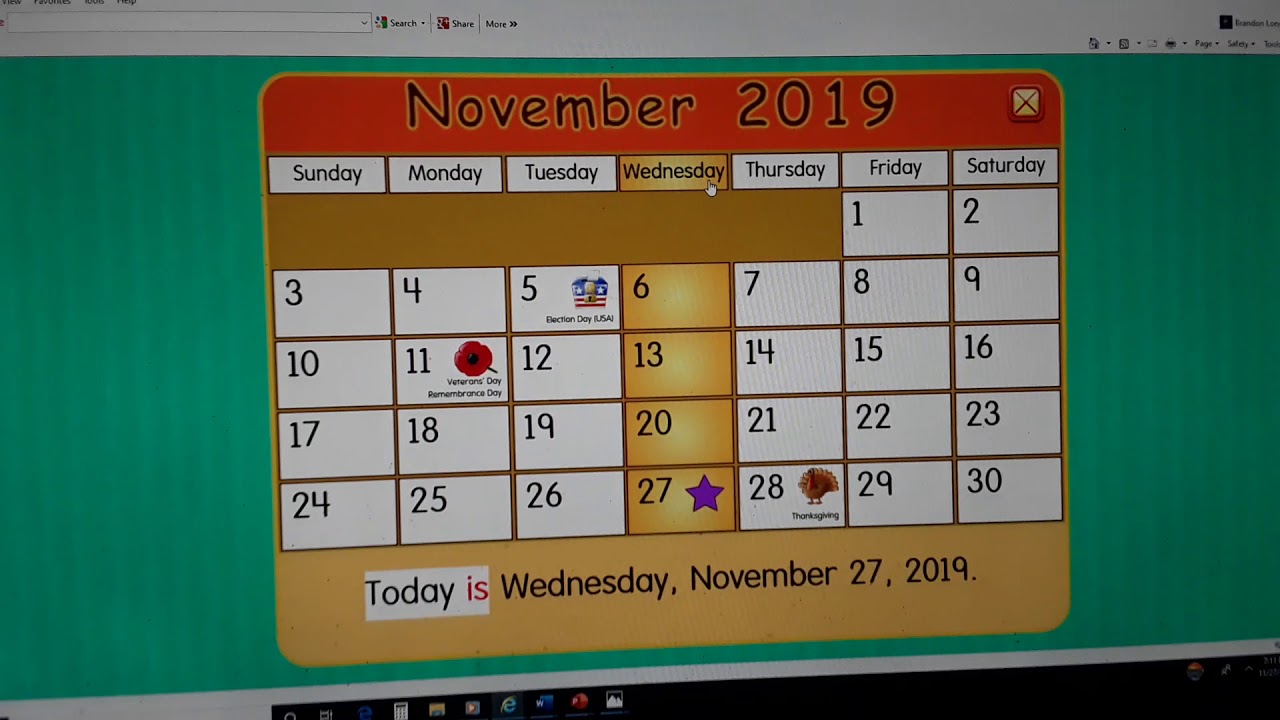 Starfall Printable Calendar Itkool
