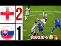 England vs Slovakia 2-1 EURO 2024 Highlights / jude bellingham goal 90+5 🤯🔥 & harry kane goal