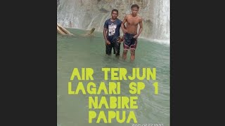 Mengunjungi wisata air terjun lagari sp 1 nabire