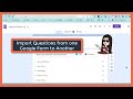 Import Questions to Google Forms from Other Forms