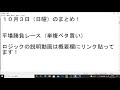 【競馬予想】１０月３日の平場勝負レース（９レース騎手買いロジックも含む）！単複ベタ買いで高い回収率を出せる狙い馬！