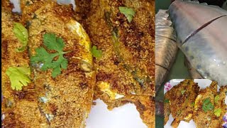 Goan style mackerel fish fry recipe/चरचरीत ताव्यावरील बांगडे फ्राय