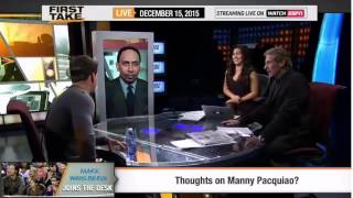 ESPN First Take   Mark Wahlberg on Daddy s Home, Manny Pacquiao & More
