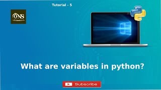 What are variables in python - Hindi || Tutorial - 5 || Python Tutorial