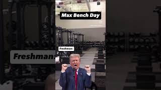 POV: Freshman on Max Bench Day 💪🏾