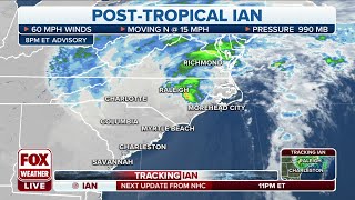 Ian Stays A Post-Tropical Cyclone