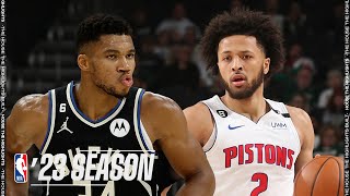 Detroit Pistons vs Milwaukee Bucks - Full Game Highlights | October 31, 2022-23 NBA Season