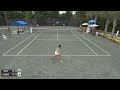 maria mateas v maegan manasse w100 charleston match incomplete