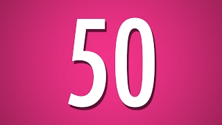 50 Second Countdown Timer - Pink Background