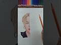 Drawing Jimin in 1 hour vs 10 hours #drawing #bts #art #jimin