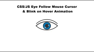 CSS/JS Eye Follows Mouse Cursor