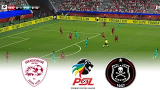 🔴SEKHUKHUNE vs ORLANDO PIRATES LIVE TODAY ⚽ BETWAY PREMIERSHIP 2024/25 ⚽ FOOTBALL GAMEPLAY HD