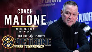 Coach Malone  Postgame Three Press Conference vs. Lakers 🎙