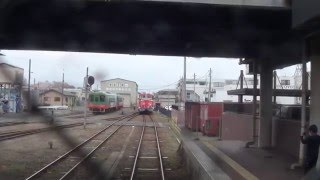 真岡鉄道　真岡駅DE10連結