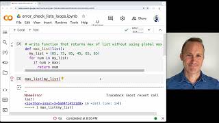 Unit 4: Lesson - list, for loop errors