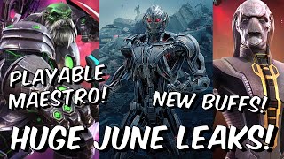 HUGE JUNE LEAKS! - Playable Maestro \u0026 NEW OC - Ultron, Ebony Maw Buffs - Marvel Contest of Champions