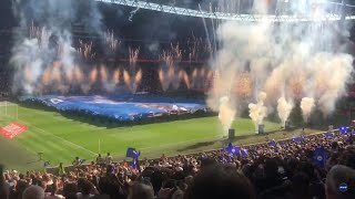 FA CUP FINAL 2018 CHELSEA 1 MANCHESTER UNITED 0 #HAZARD - PRE MATCH ENTERTAINMENT BOTH SIDES WEMBLEY