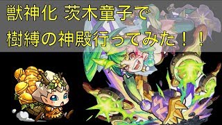 【モンスト】獣神化茨木童子で樹縛の神殿に行ってみた！